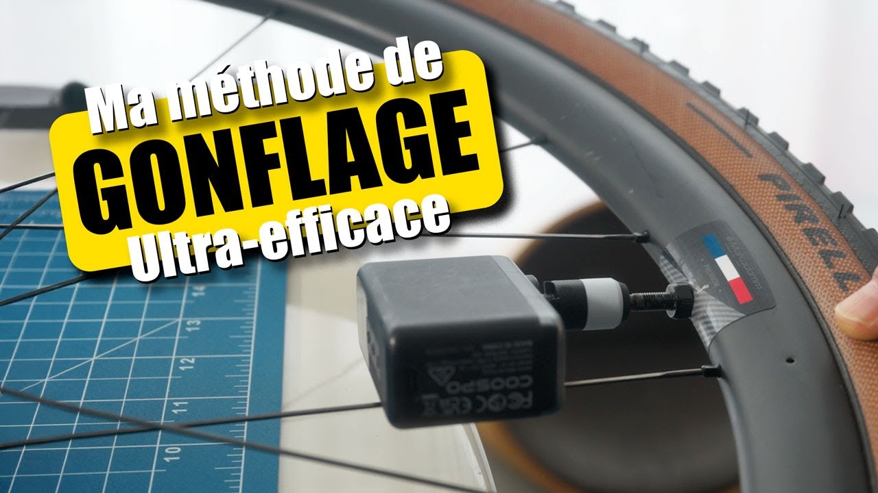 GONFLER ses PNEUS de v&eacute;lo efficacement : CLIK VALVE & COOSPO AP-X1