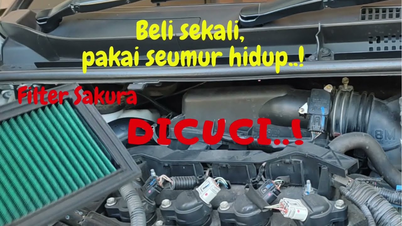 CARA MEMBERSIHKAN FILTER UDARA SAKURA