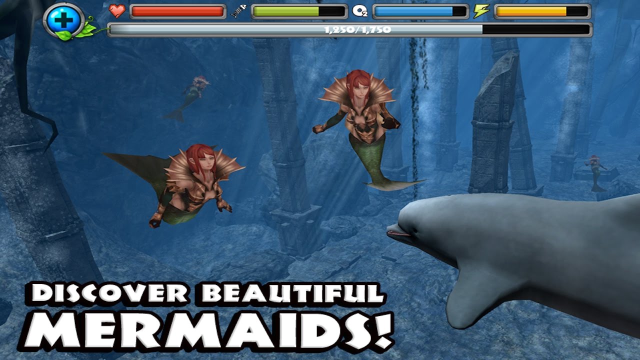 🐬👍Dolphin Simulator- Mermaids and Crab King-Симулятор дельфинов-Русалки и король крабов-IOS/Android