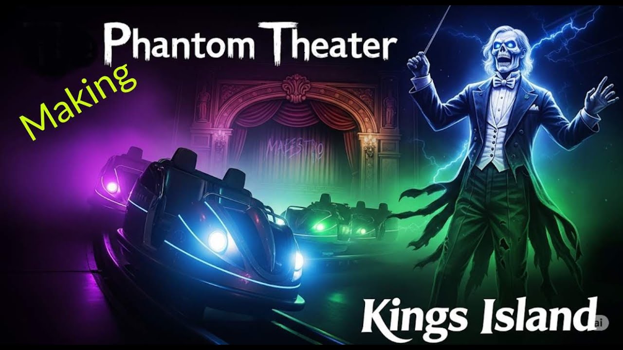 Создание аттракциона «Призрачный театр» в парке Kings Island вместе с Риком Баструпом.