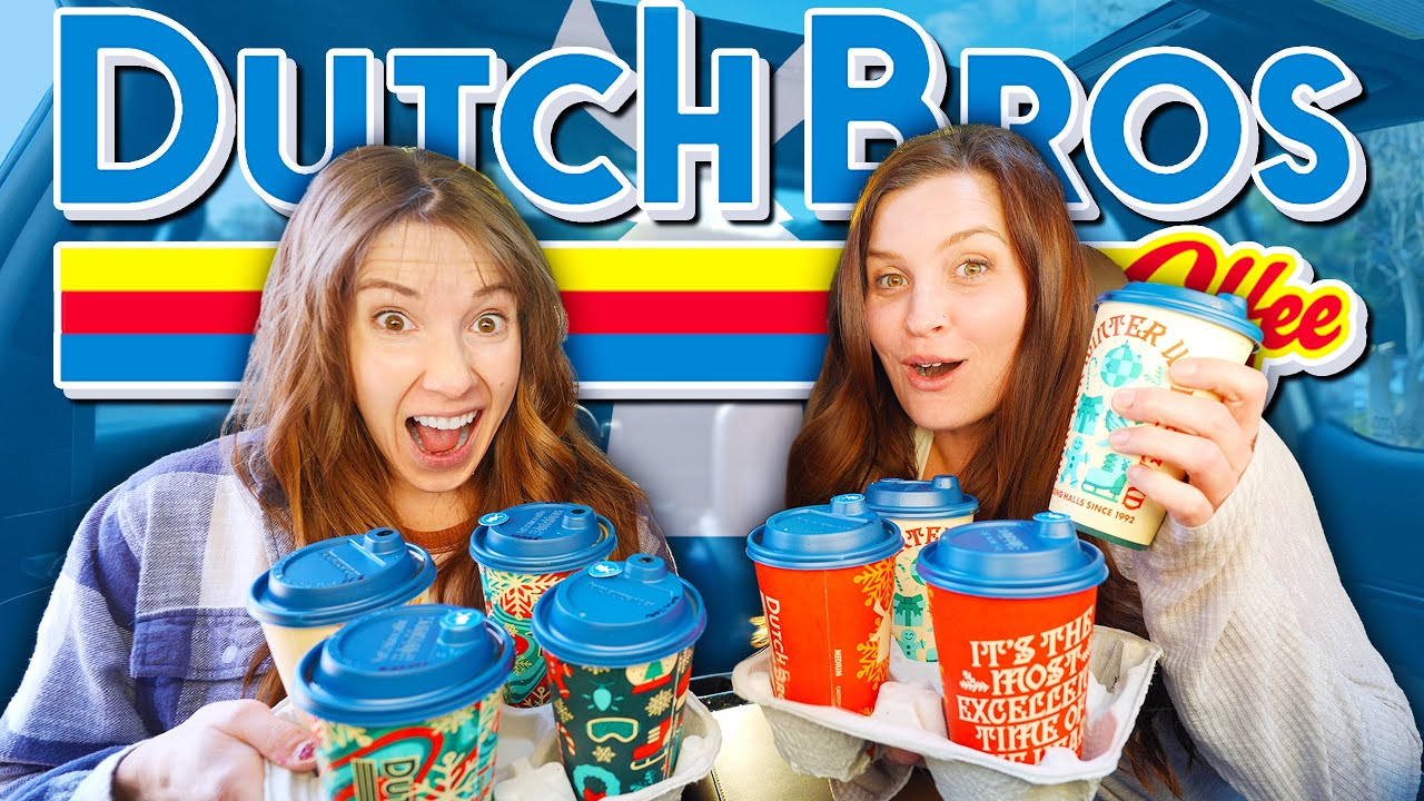 We Try ALL of DUTCH BROS COFFEE for the First Time! - Is It Better Than STARBUCKS?