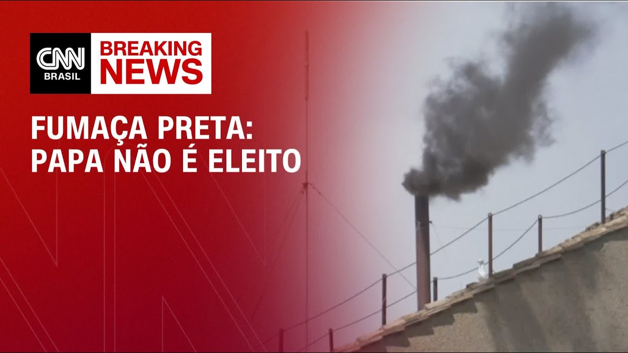 Fumaça preta: 3ª votação no conclave termina sem papa | CNN NOVO DIA