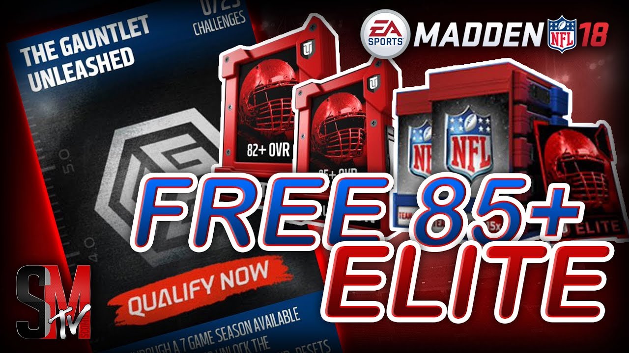 FREE 85+ ELITE! GAUNTLET WEEKEND LEAGUE REWARD! TEAM FANTASY BUNDLE - MADDEN NFL 18 PACK OPENING
