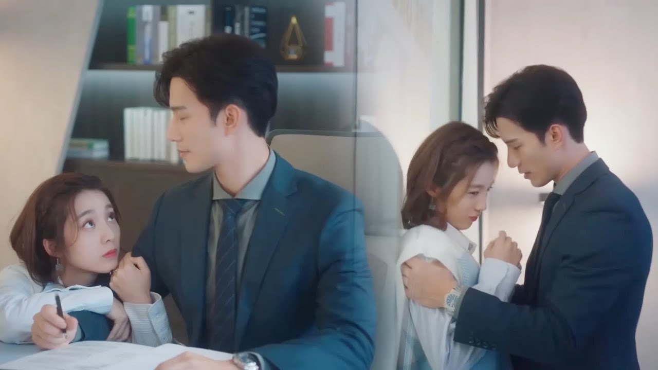 【Movie】灰姑娘在辦公室狂撩總裁，總裁再也克制不住慾望，強勢壁咚熱吻灰姑娘#外星女生柴小七2#愛情#甜寵#movie