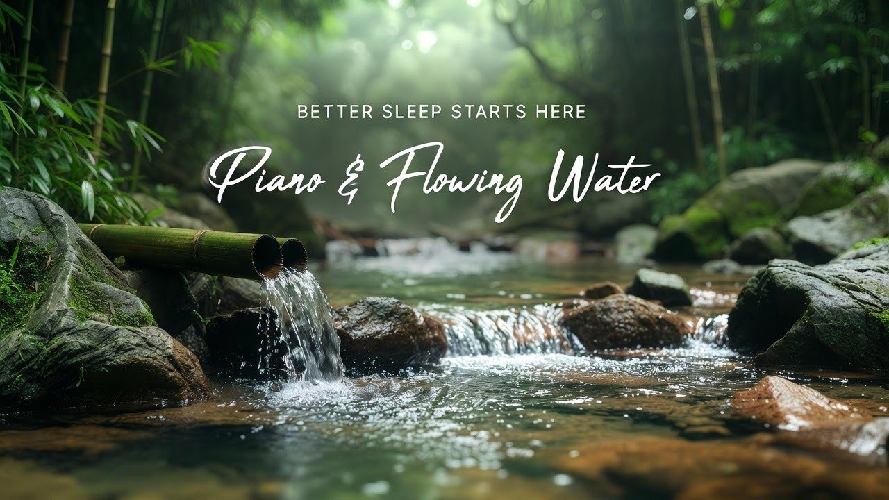 Healing Piano with Calm River Ambience 🌿 Meditation Music for Relaxation and Sleep