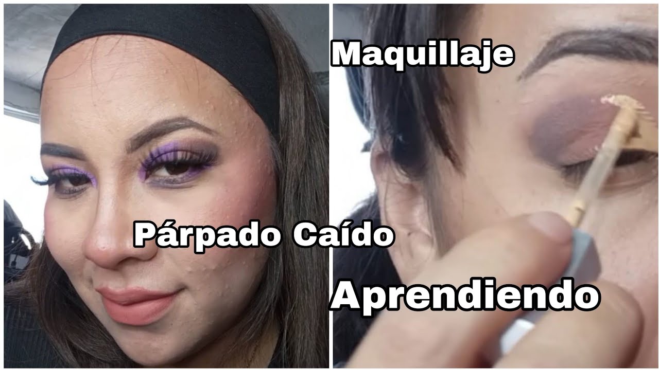 Aprendiendo a Maquillar párpado Caído /encapotado 🫣 //Samii 🌸// #maquillaje #parpadocaido #sami 