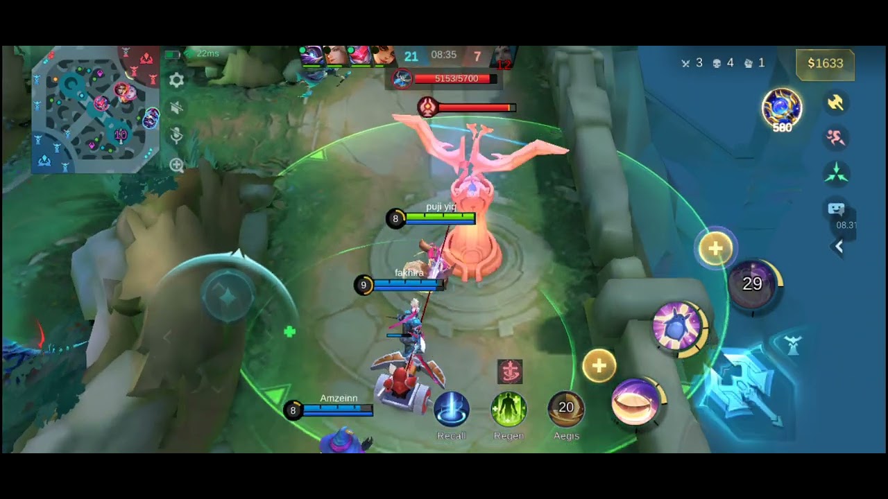 NANA,SABER,LANCELOT,ESMERALDA,CYCLOPS VS COMPUTER KITA KALAH 
