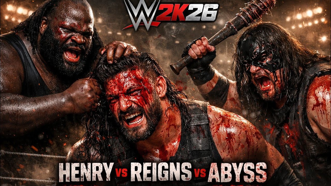 Roman Reigns vs Mark Henry vs Abyss – Monster Triple Threat Battle | WWE 2K25