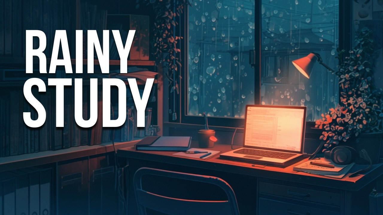 Rainy Late-Night Study Music (No Vocals) |Focus Without Distractions