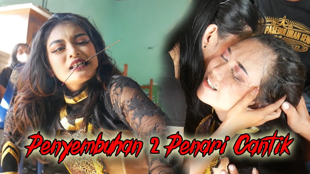 Proses Penyembuhan 2 Penari Cantik Kesurupan || Jathilan New Kudho Sejati