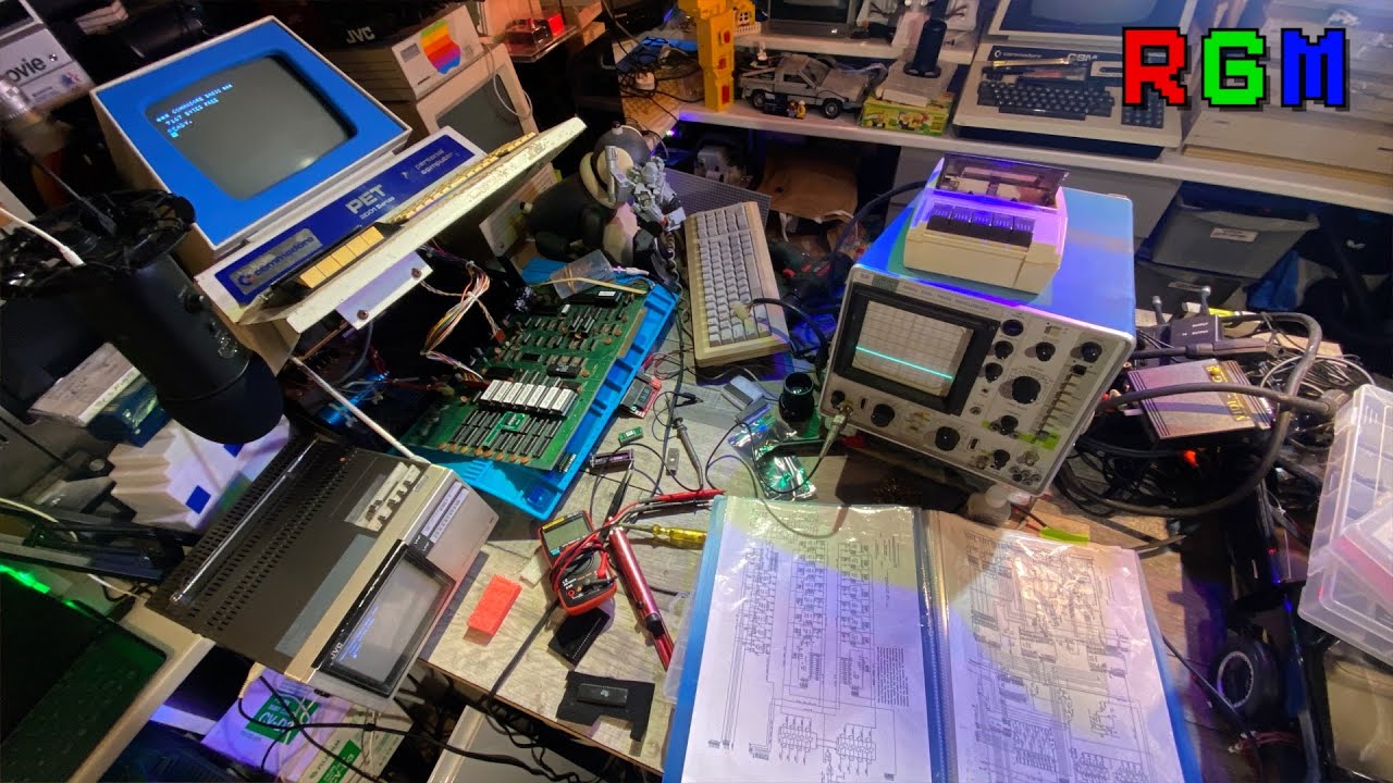 Как отремонтировать Commodore Pet 2001-8K: перестал загружаться в базовый режим. Документация по ...