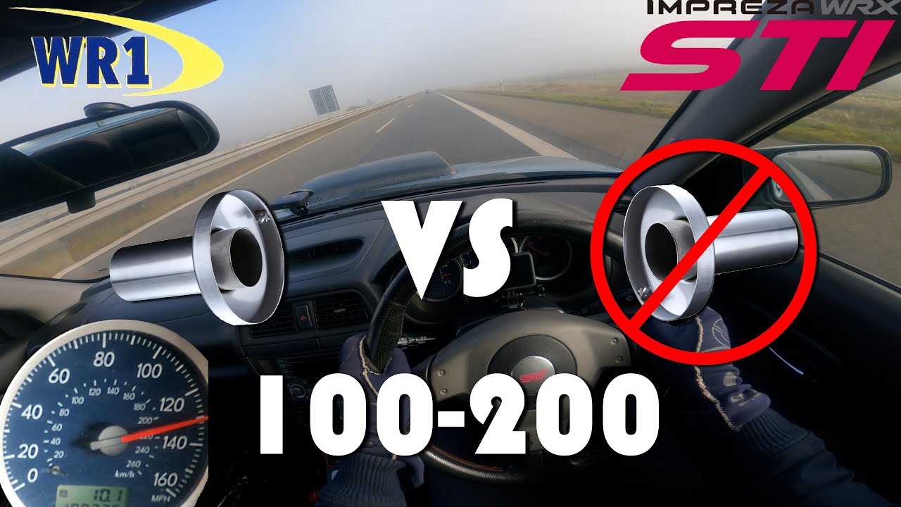 Subaru WRX STI WR1 | 1 of 500 | TOMEI Comparison | 100-200 km/h Acceleration on Autobahn