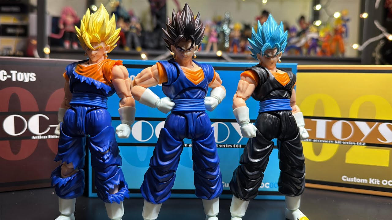 OC Toys Vegito Base, Super, and Blue Head set! OC 001, 002, &003 - Review