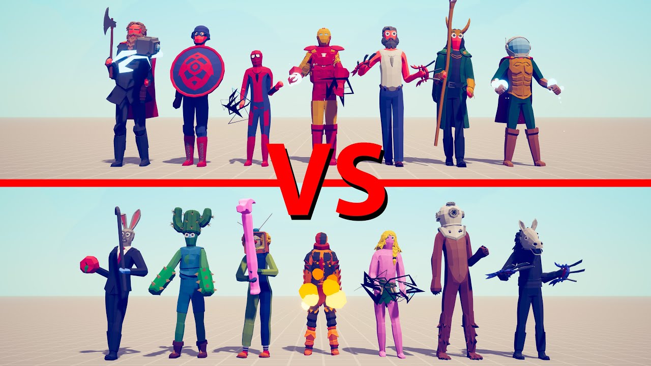 MARVEL Team vs SCP Team - Totally Accurate Battle Simulator TABS