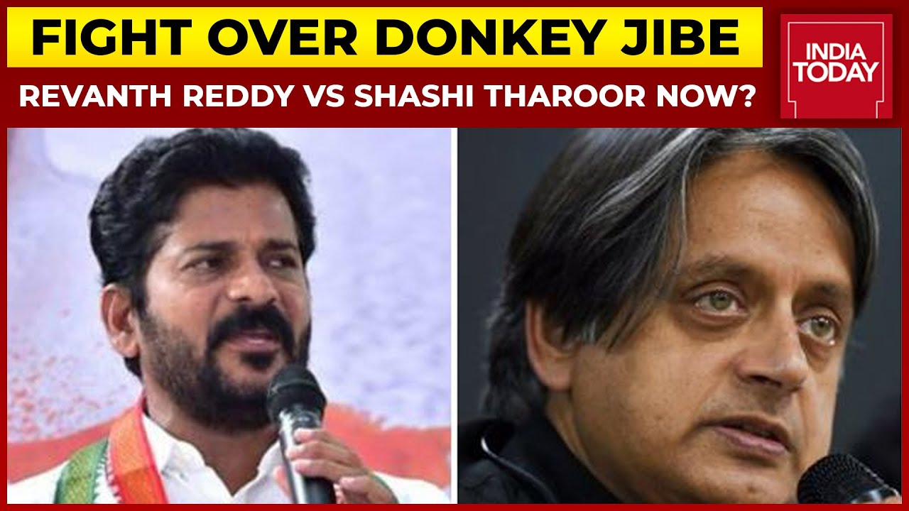 Telangana Congress Chief Revanth Redddy Calls Shashi Tharoor A 'Donkey', Later Issues Apology