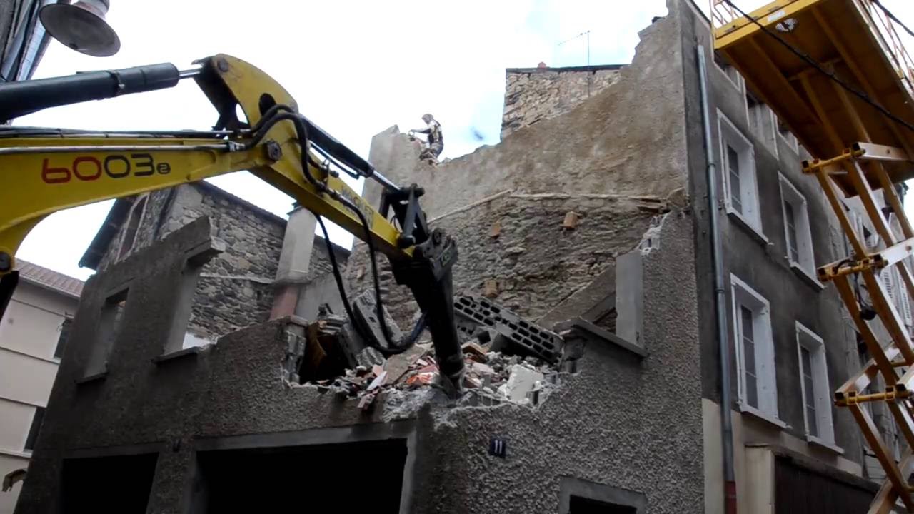 La démolition du Ciné Lux à Yssingeaux