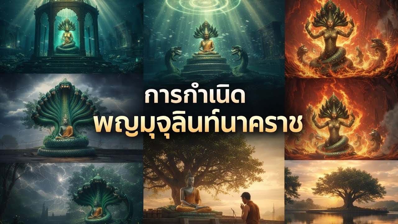 การกำเนิดพญามุจลินท์นาคราช #เรื่องเล่า #ความเชื่อ #นิทาน #แม่น้ำโขง 