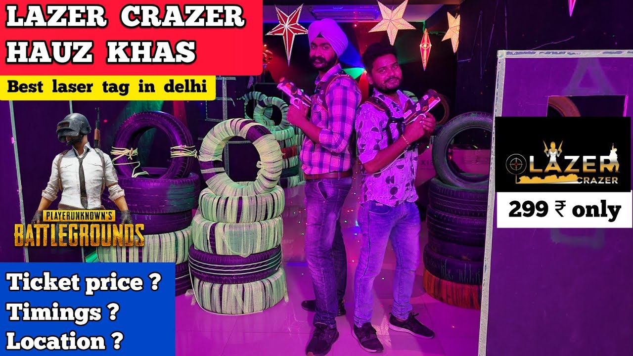 Lazer crazer hauz khas | Real PUBG | 299₹ only | Laser tag delhi| Things to do in delhi with friends