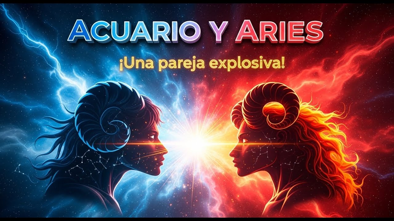 ARIES + ACUARIO: La pareja más explosiva y fascinante del Zodiaco 💥🔥