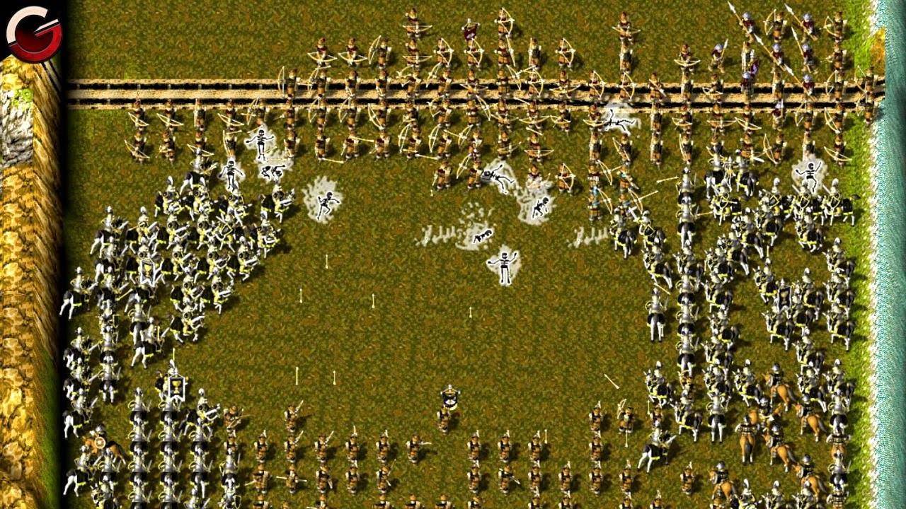 MASSIVE CAVALRY CHARGE! 3vs3 Multiplayer Battle | KaM Remake | Knights and Merchants Gameplay
