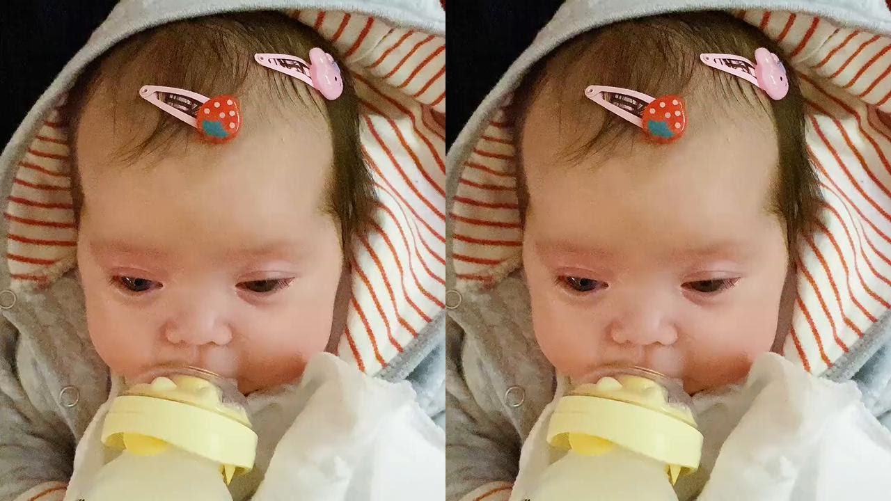 爷爷奶奶一直以孙女这么多头发感到骄傲，因为德国人头发少，爷爷爱孙女心切能理解，可是这个发卡也太心急了吧，哈哈……她有几根头发啊？