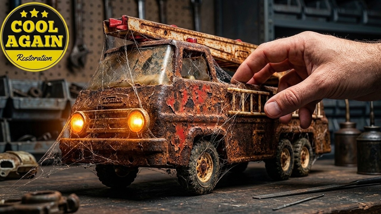 1970's Large TONKA Fire Truck - Restoration