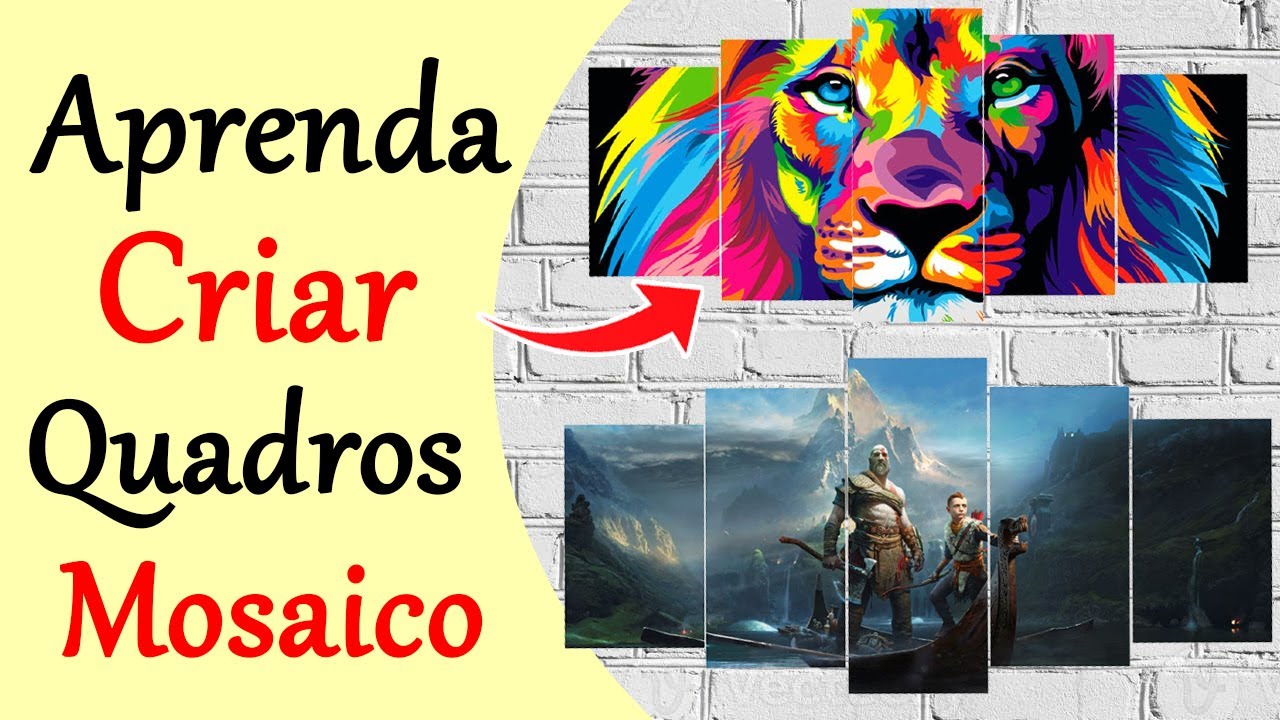APRENDA COMO CRIAR QUADROS MOSAICOS DO ZERO ! TUTORIAL RÁPIDO E FACIL