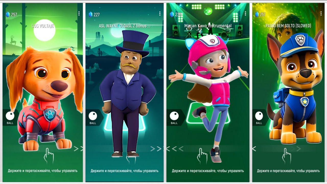 Paw Patrol Tiles Hop | AZA Viral Tiles Hop | Tiles Hop!