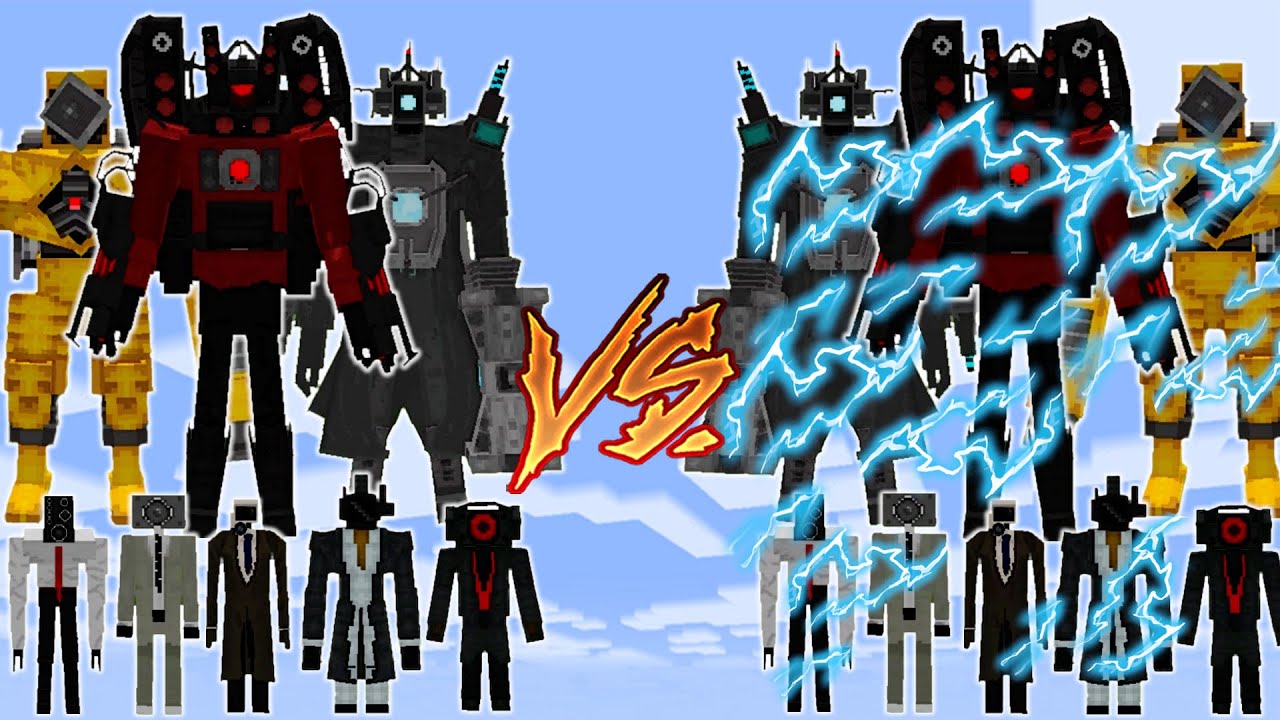 SKIBIDI MAN vs INFECTED SKIBIDI MAN - SKIBITOI V20.3 | MINECRAFT PE BATTLE