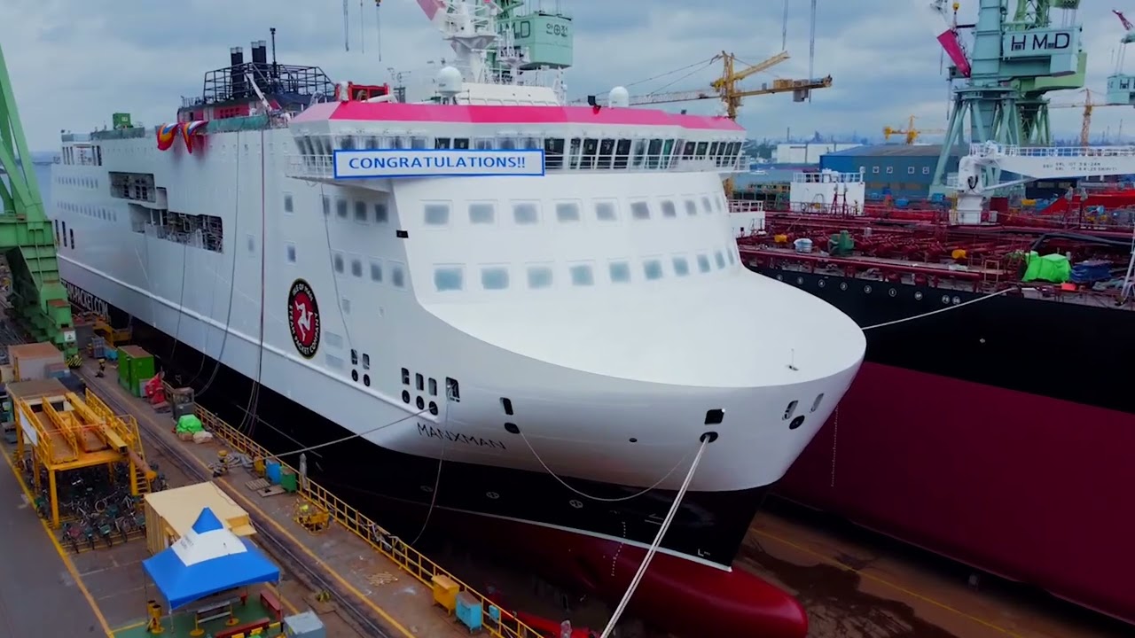 Isle of Man Steam Packet Company - New Vessel Manxman - Launch