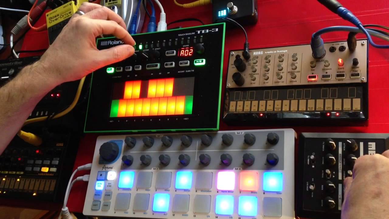Pound for Pound -- TB-3, Monotribe, Volca Beats, Volca Keys, BeatStep, MeeBlip -- Live jam
