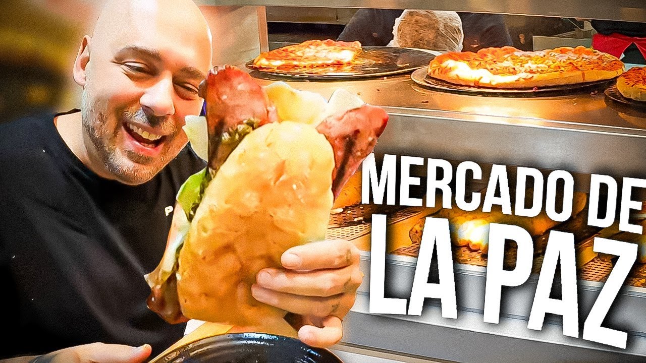 ¡¿LA COMIDA MÁS BARATA DE MADRID?! - COMIENDO en EL MERCADO de LA PAZ MADRID