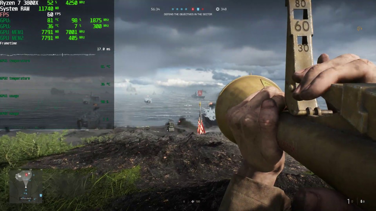 Battlefield V Max Settings, DXR Ray Tracing, DLSS Update 4K | Titan RTX | 3800X | Iwo Jima