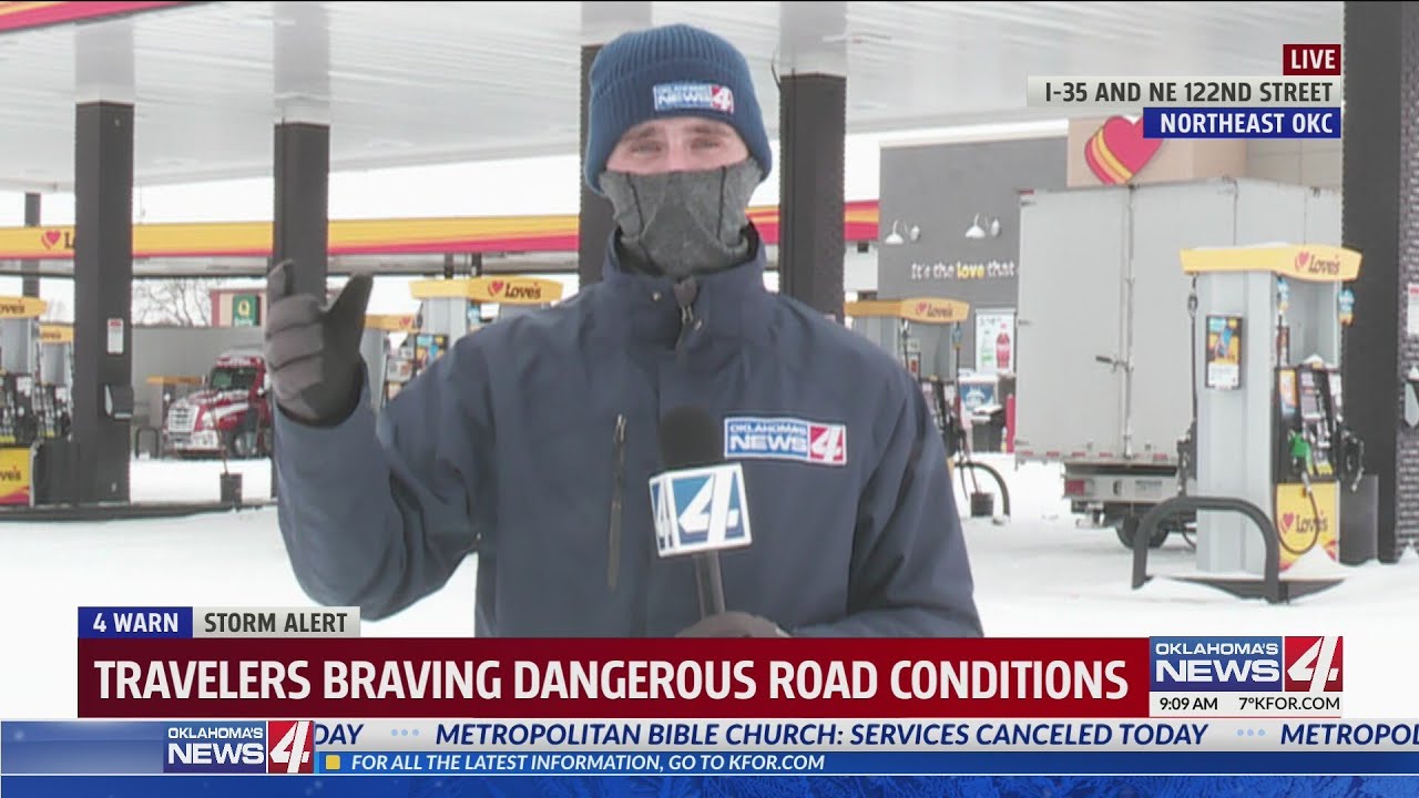 News 4 crews are out braving the cold keeping an eye on travel conditions