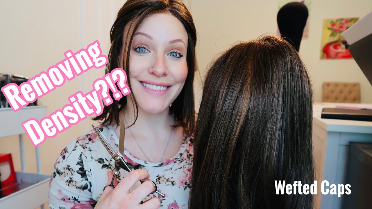 ***HOW TO*** Removing Density from a WEFTED Cap Wig