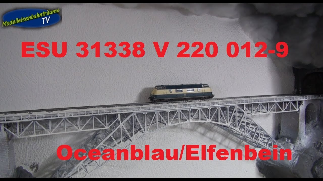 ESU 31338 V 220 012-9 Oceanblau/Elfenbein...