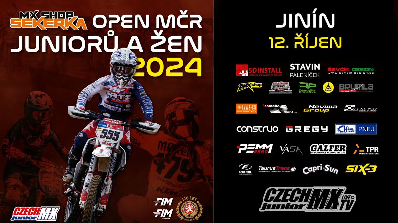 MX SHOP SEKERKA OPEN MČR JUNIORŮ A ŽEN - JINÍN
