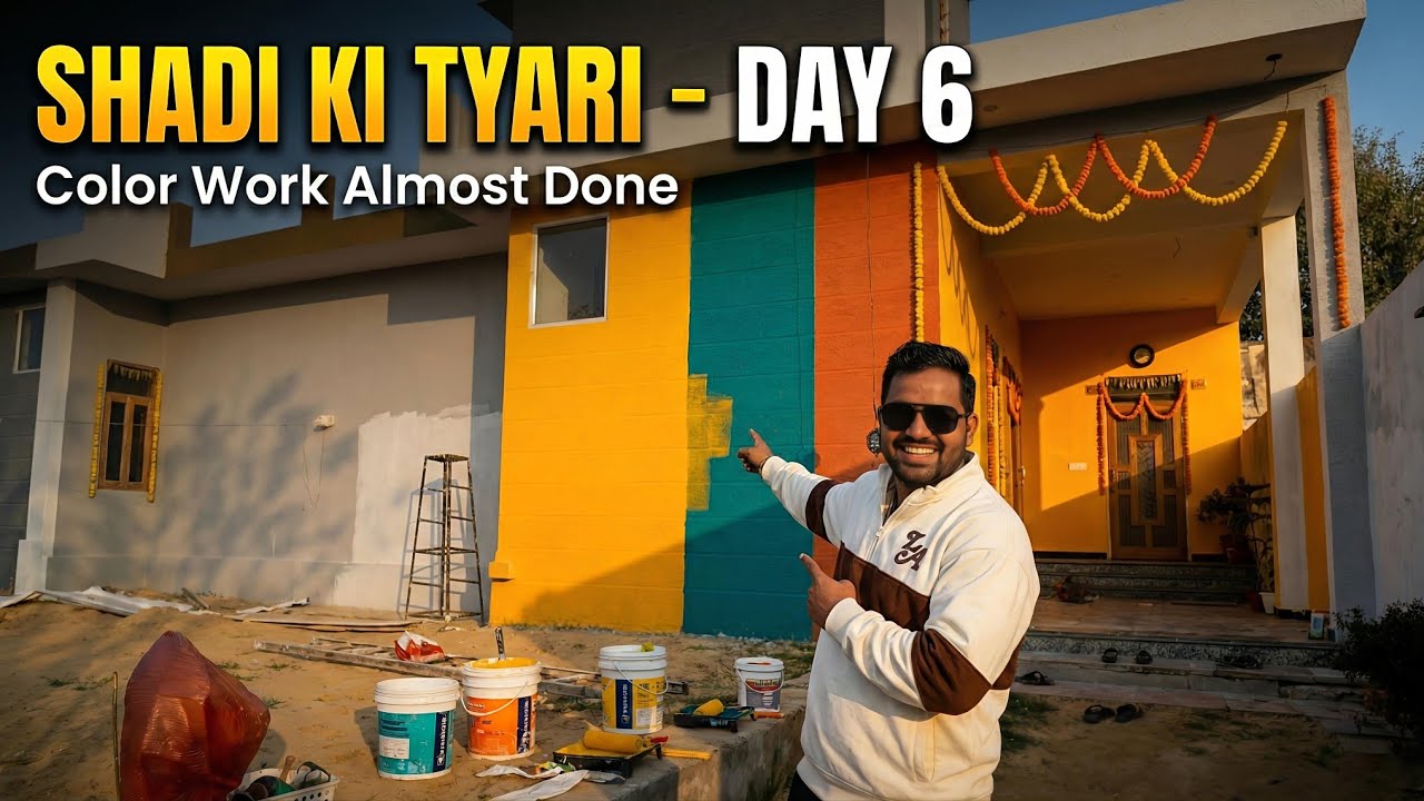Shadi Ki Tyari Day 6 | Home Painting Work In Progress | Shaurya Lifestyle Vlogs 
