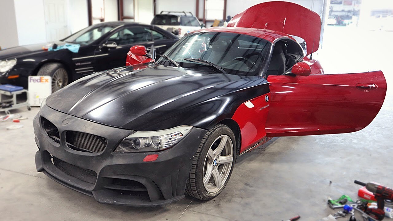 Fixing All The Body Work On The Triple Salvage Z4