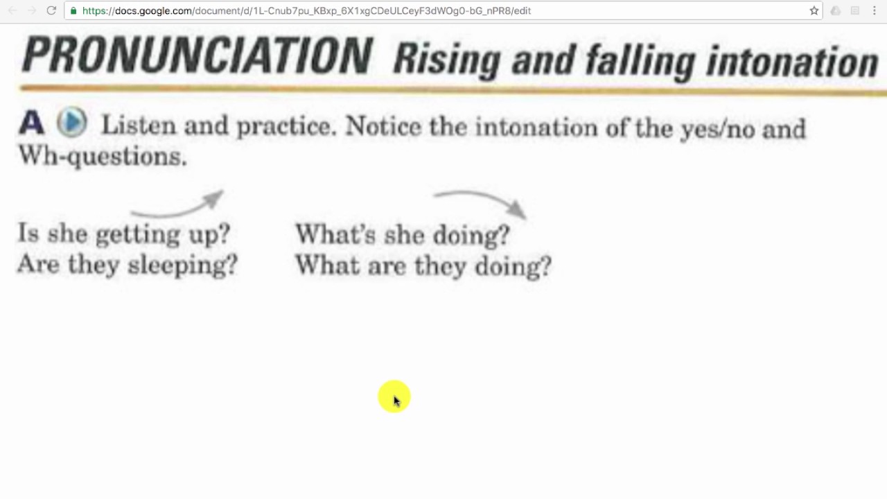 1.6 Rising & Falling Intonation