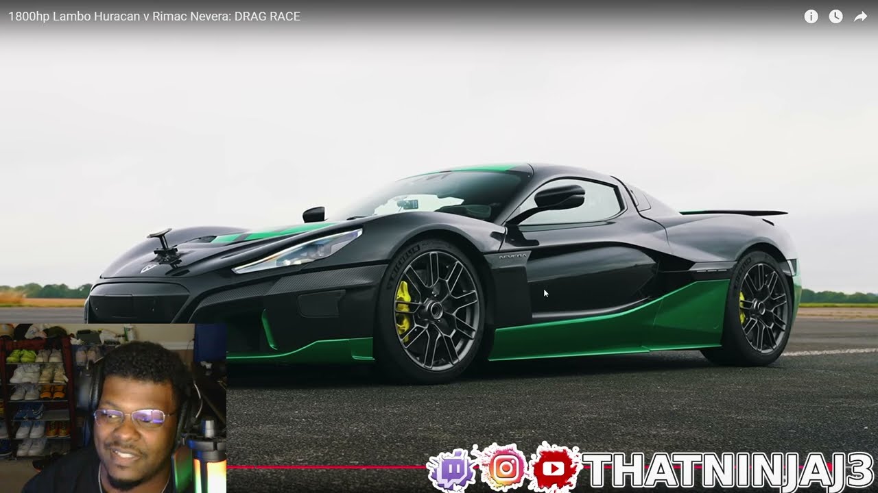 1800HP Lamborghini Huracan vs Rimac Nevera | REACTION | That Ninja J3