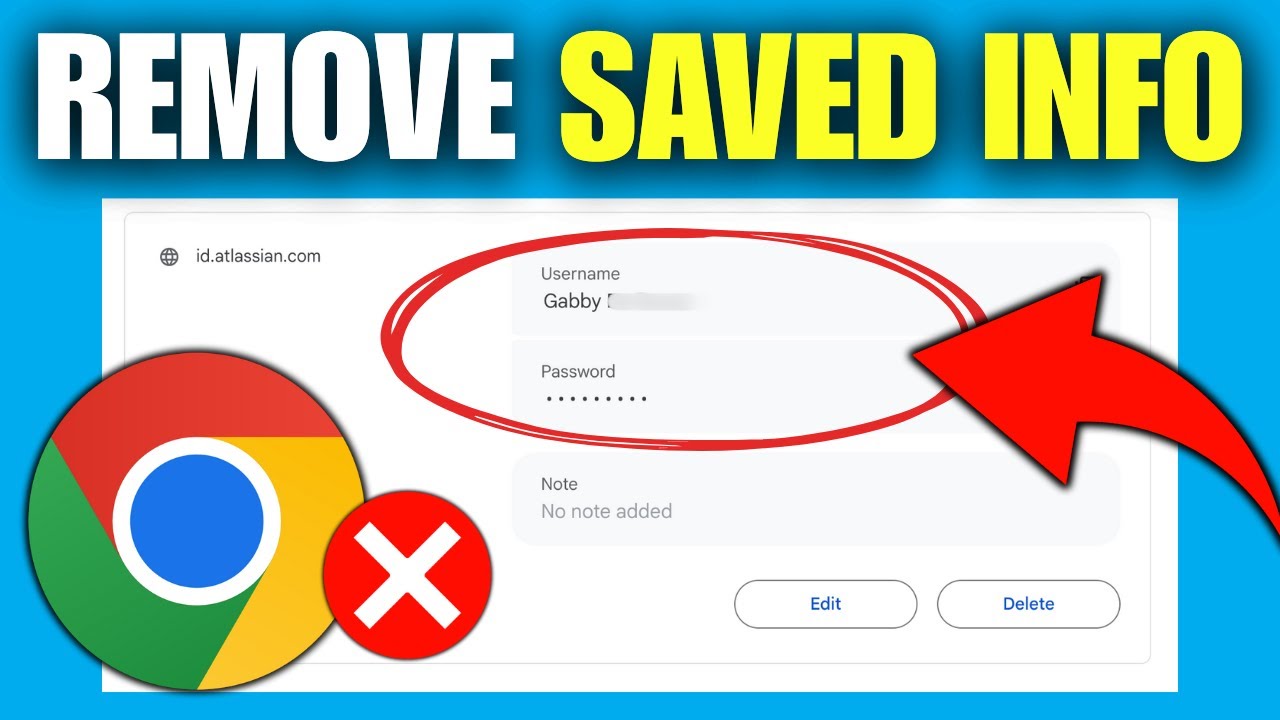 Как удалить сохраненное имя пользователя и пароль в Chrome