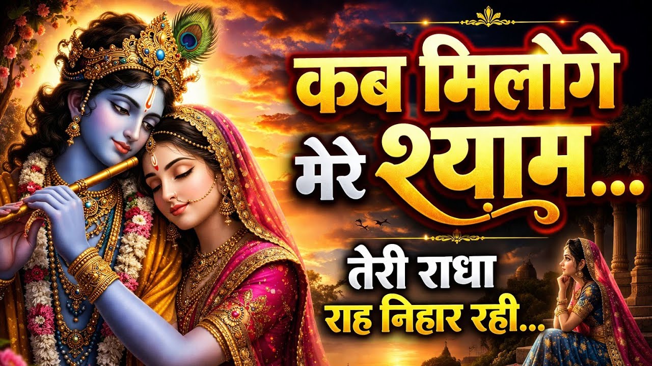 Kab Miloge Mere Shyam | कब मिलोगे मेरे श्याम तेरी राधा तेरी रह निहार रही| #krishnabhajan #youtube 