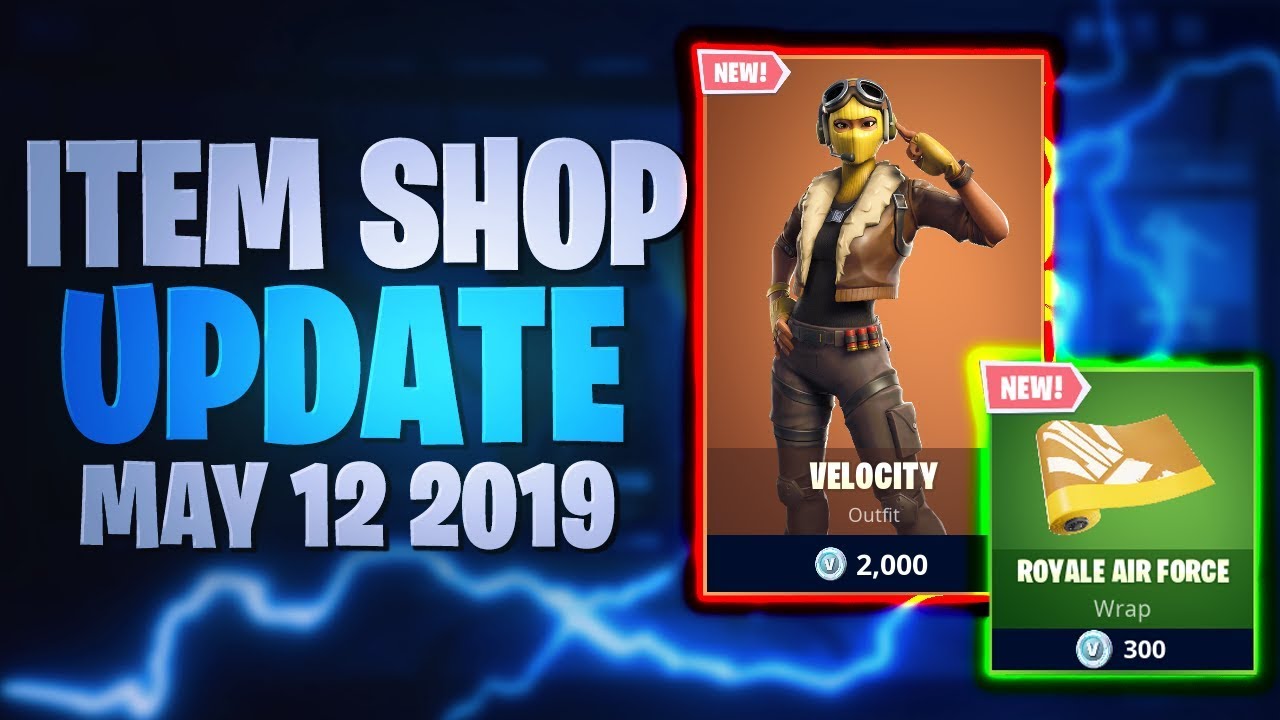 Fortnite Item Shop Update *NEW* VELOCITY SKIN! [12.05.2019 - 12th May 2019] Fortnite Battle Royale