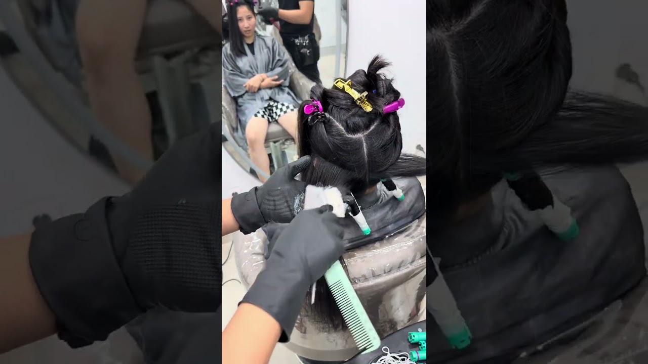 Hướng dẫn uốn hippie chi tiết #thuytiger #hair #daotaohocvien #hocnghetoc 