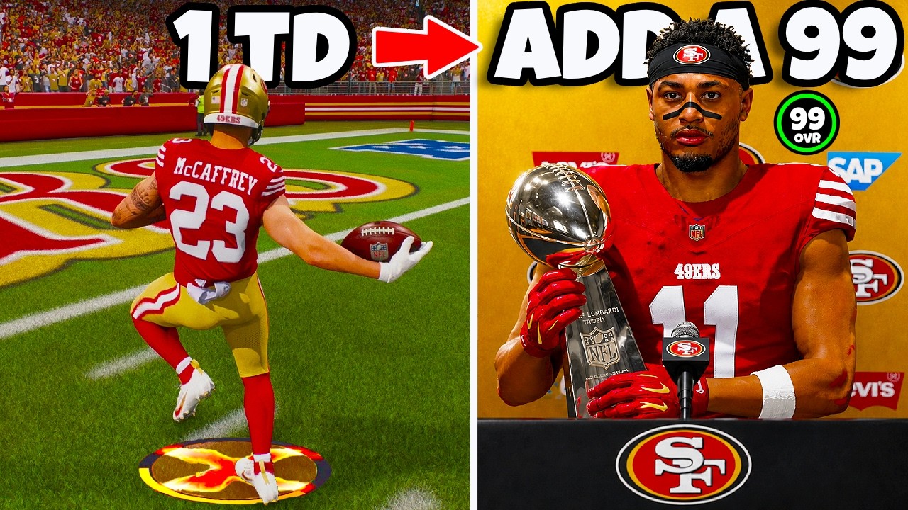 За каждый тачдаун 49ers &mdash; добавляем игрока с рейтингом 99