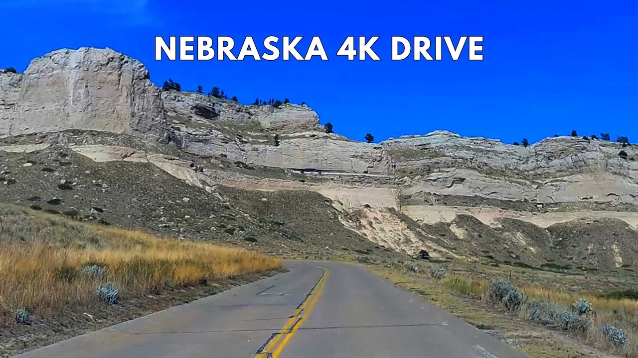 Scotts Bluff National Monument Summit Road | Nebraska 4K Scenic Drive