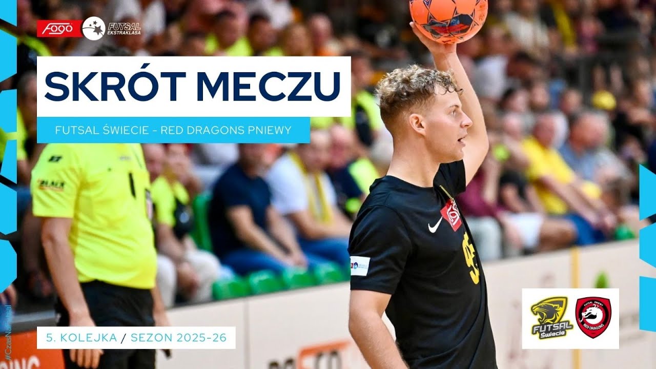Futsal Świecie - Red Dragons Pniewy 2:4 | SKRÓT | 5. kolejka (2025/26)
