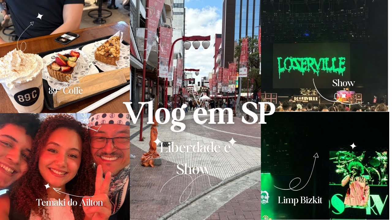 VLOG de VIAGEM para SP (passeio na Liberdade, show do Limp Bizkit e comprinhas…)