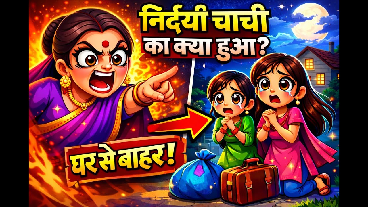 निर्दयी चाची का क्या हुआ ? | Hindi  Kahani | 2d Animation Story 